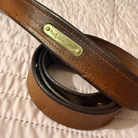 Polo by Ralph Lauren Tan Leather Belt - Picture 2 of 4
